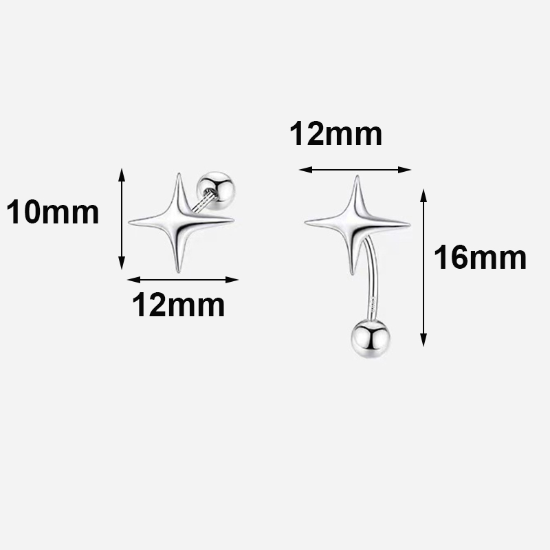 925 Silver Needle Asymmetry St - Beading Needle Fine 评论和价格