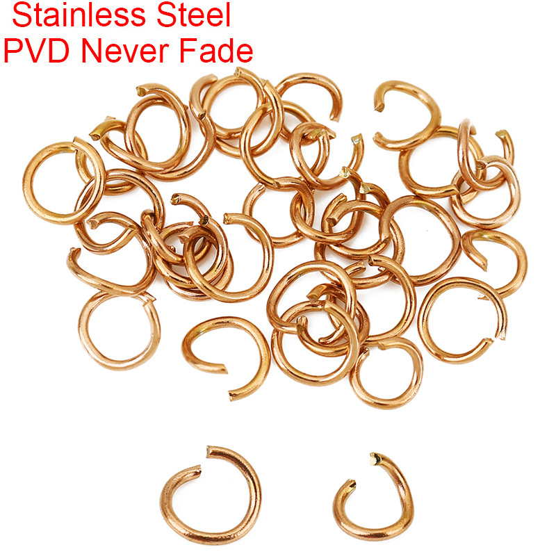 100pcs Rose Gold Plated Stainl - Jewelry Making Looper Tool 评论和价格