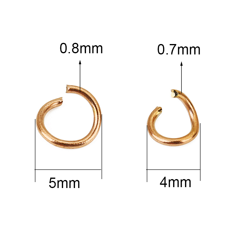 100pcs Rose Gold Plated Stainl - Jewelry Making Looper Tool 评论和价格
