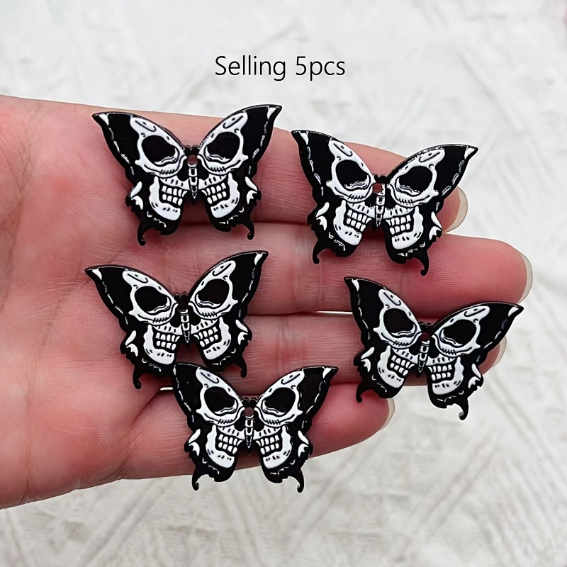 5/10Pcs Halloween Acrylic Skul - Jewelry Making Event 评论和价格