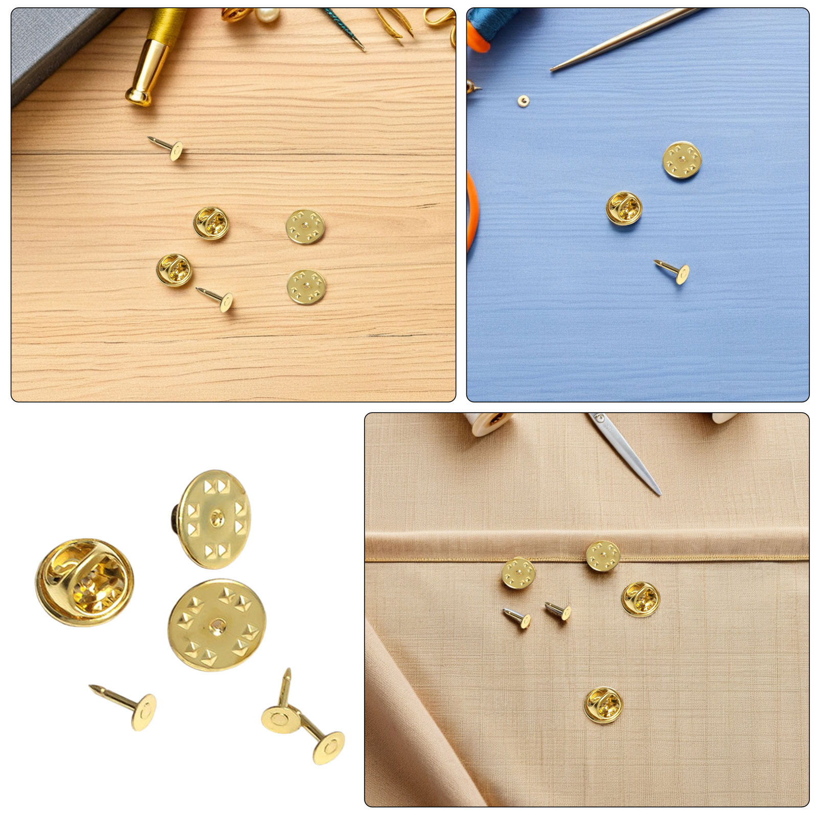 200Sets Brooch Pin Backs Metal - Jewelry Making Diy Kit 评论和价格