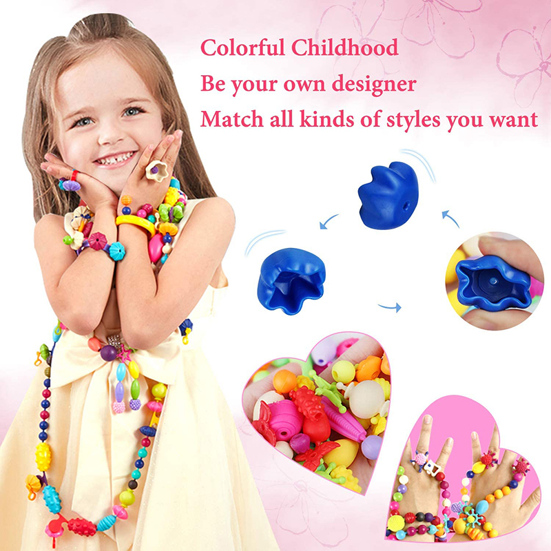 100pcs Pop Beads Children Girl - Jewelry Making 4 Year Old 评论和价格