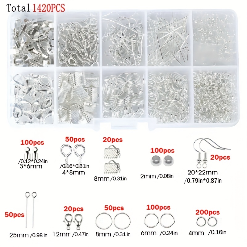1420pcs 1box Jewelry Findings  - Jewelry Making Diy Kit 评论和价格