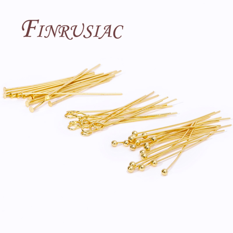 50Pcs 20-50mm Gold Plated Pins - Jewelry Making Looper Tool 评论和价格