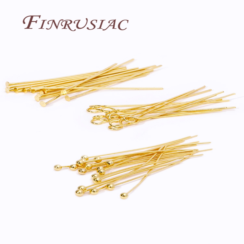 50Pcs 20-50mm Gold Plated Pins - Jewelry Making Looper Tool 评论和价格