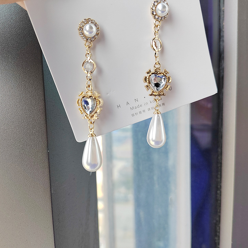 Pearl Earrings For Women Fashi - Beading Needle Fine 评论和价格