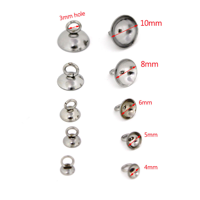 20Pcs 4/5/6/8/10mm Stainless S - Jewelry Making Charms 评论和价格