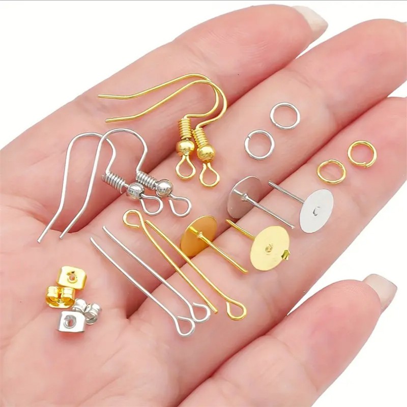 1 Set Box Ear Hook Single Loop - Jewelry Making Organizer Box 评论和价格