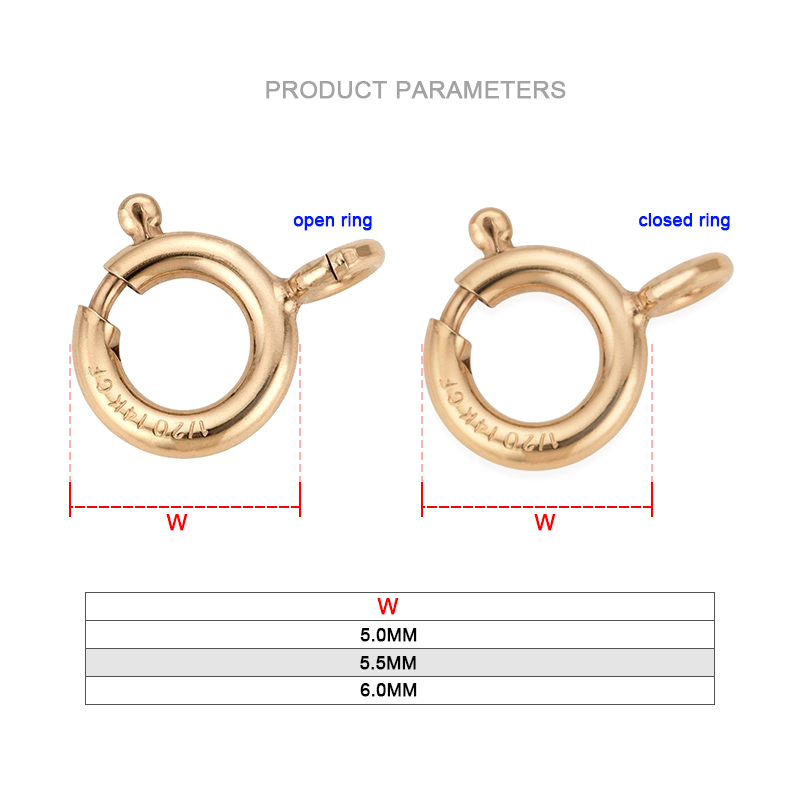 14K Gold Filled Spring Ring Cl - Jewelry Making Essentials 评论和价格